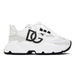 White Mixed-Material Daymaster Sneakers 241003F128013