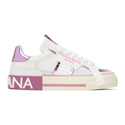 White & Pink 2.Zero Sneakers 222003F128006