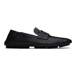 Black Driver Loafers 241003M231008
