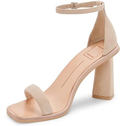 Dolce Vita Womens Fayla Leather Ankle Strap Block Heel Sandal