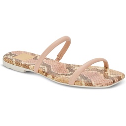 Dolce Vita Womens Lester Faux Leather Banded Flat Sandals Pink 7 Medium (B,M)