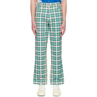 Green Dream Weave Trousers 231062M191005