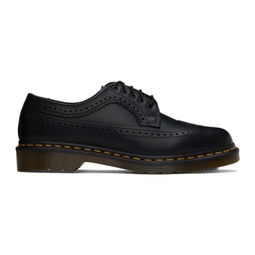 Black Lost Archives 3989 Yellow Stitch Smooth Leather Brogues 241399F120006