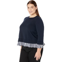 Draper James Plus Size Wool and Cotton Combo Sweater