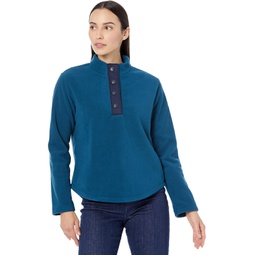 Womens Draper James Turtleneck Pullover Fleece