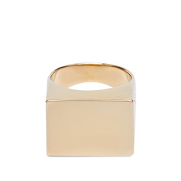 Dries Van Noten Square Front Ring Gold