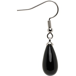 Black Drop Single Earring 232358M172003