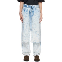 Blue Layered Jeans 232358M186007