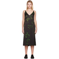 Green Print Midi Dress 222358F054030