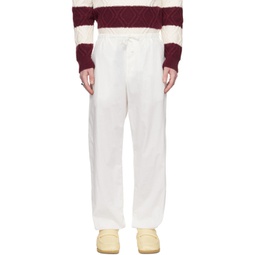 Off-White Drawstring Trousers 231358M191074