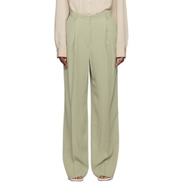 Green Loose Fit Trousers 231358F087027