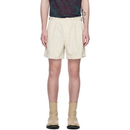 Off-White Pleated Shorts 231358M193015