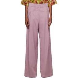 Pink Overdyed Trousers 231358F087016