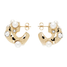 Gold Brass Earrings 241358F022001
