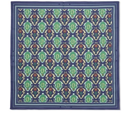 Droele de Monsieur Ornament Neck Scarf Navy