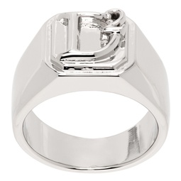 Silver Statement Ring 241148M147002
