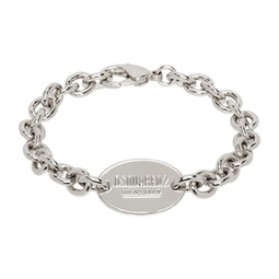 Silver D2 Tag Chain Bracelet 232148M142002