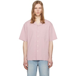 Pink Open Collared Shirt 241965M192009
