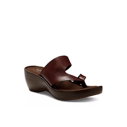Eastland Womens Laurel Wedge Sandal Comfort Filp Flop - Dark Brown