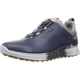 ECCO Mens 2022 Golf S-Three Spikeless Breathable Waterproof Leather Golf Shoes