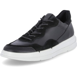 Ecco Womens Soft 10 Sneaker, Black/Black, 5-5.5