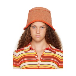 Brown   Orange Field Bucket Hat 232830F015000
