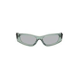 SSENSE Exclusive Green The Tilt Sunglasses 241830F005003