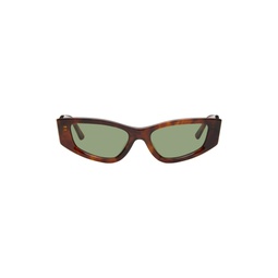 SSENSE Exclusive Tortoiseshell The Tilt Sunglasses 241830F005002