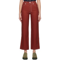SSENSE Exclusive Red Jeans 231830F069008
