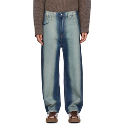 Blue Gradient Jeans 231830M186013