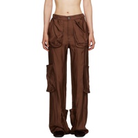 Brown Pocket Trousers 232470F087000
