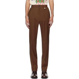 Brown Sex Trousers 241830M191008