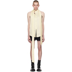 Off White Backless Shirt 241830M192002