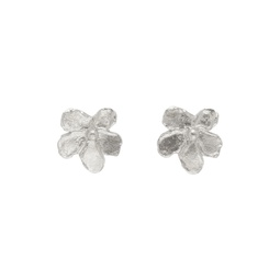 Silver Conie Vallese Edition Jardin Small Flower Earrings 241656F009002