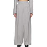 Gray Tailored Trousers 232790F087002