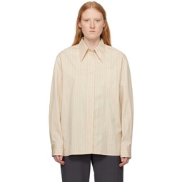 Beige Straight Shirt 241790F109002