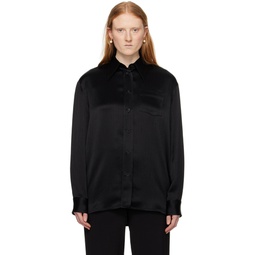 Black Straight Shirt 241790F109001