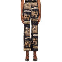 Black Collage Trousers 222752F087002