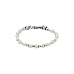 Silver Pearl   Spacers Bracelet 241883M142001