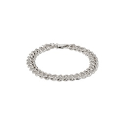 Silver Crystal Small Chain Bracelet 241883M142024