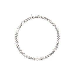 Silver Sharp Link Chain Necklace 241883M145045