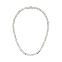 SSENSE Exclusive Silver Herringbone Chain Necklace 241883M145009