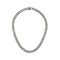 SSENSE Exclusive Gunmetal Chain Necklace 232883M145011