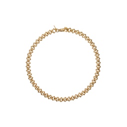 Gold Arabesque Chain Necklace 241883M145037