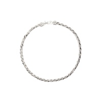 SSENSE Exclusive Silver Rope Chain Necklace 241883M145060