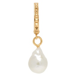 SSENSE Exclusive Gold Pearl Single Earring 222883M144001