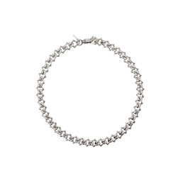 Silver Arabesque Chain Necklace 241883M145044