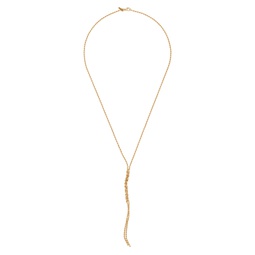 SSENSE Exclusive Gold Crochet Pendant Necklace 222883M145002