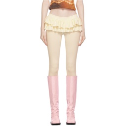 Off White Frilly Skort Leggings 232550F085000