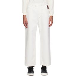 White Bonded Jeans 241951M186009